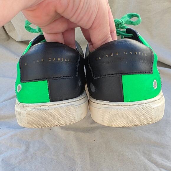 Oliver Cabell Low 1 Sneaker Atomic Women Unisex Distressed Leather EU 41 Italy - Picture 3 of 10